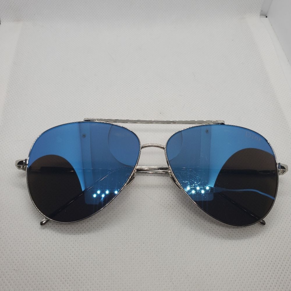 COPY - Dior Silver & Blue Sunglasses